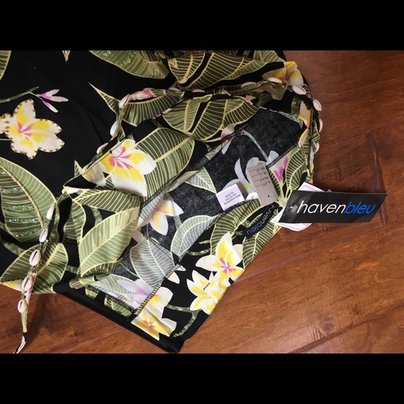 NWT Haven Bleu Strapless Bustier Skirt Set LUAU - Picture 5 of 8